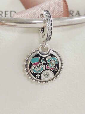Pandora Halloween 2023 HauntedMansion Hitchhiking Ghosts Dangle Charm with box